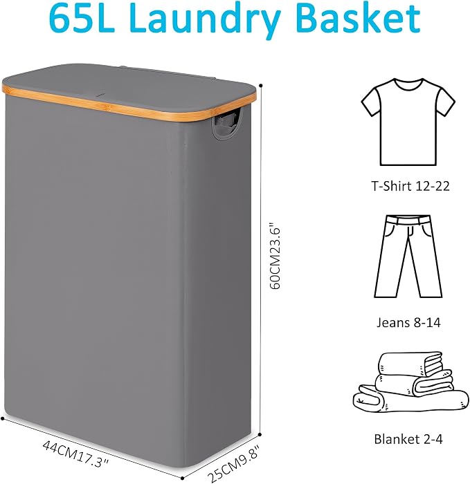 efluky Slim Laundry Basket - Image 3