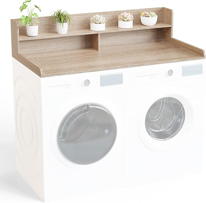 Washer Dryer Countertop with Shelf 27.5" W x 54" L x 12" H Laundry Room - Image 7