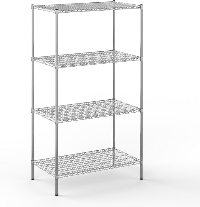 24" Deep x 42" Wide x 74" Height Wire Shelving Kit | 4-Tier | NSF Commercial by Regal+Altair