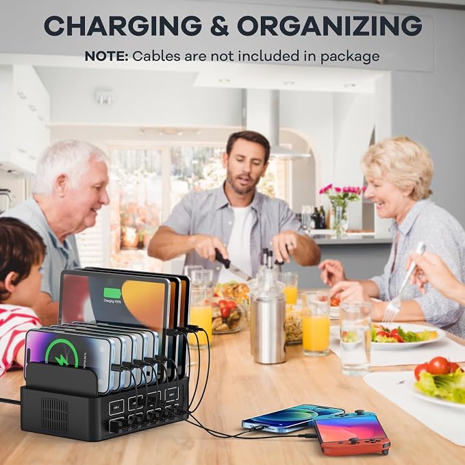 150W/35A Charging Station for Multiple Devices, RUANSZZ 16 Port USB~C Fast - Image 7