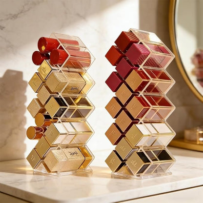 WECHENG Clear Plastic Acrylic Lipstick Organizer - Image 7