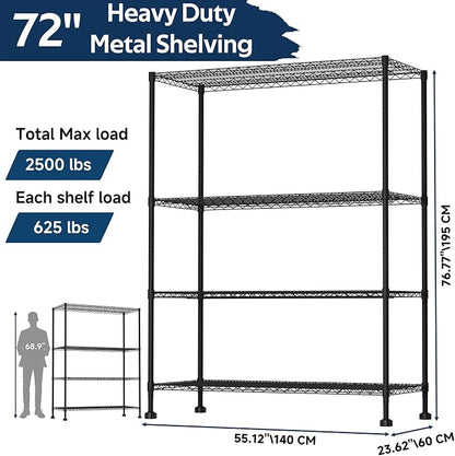 Whitmor 4 Tier Storage Shelves - Image 2