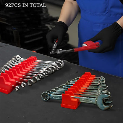 92PC Magnetic Wrench Organizer for Toolbox Drawers - Image 6