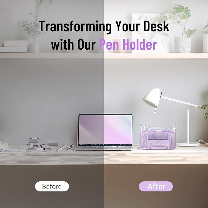 SUPEASY Mesh Desk Organizer, Desk Accessories & Workspace Organizers - Image 4
