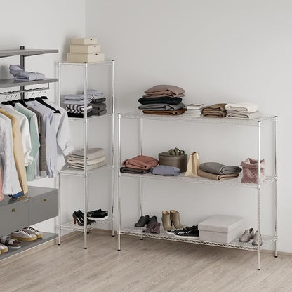 21" Deep x 60" Wide x 54" Height Wire Shelving Kit | 3-Tier | NSF Commercial - Image 7