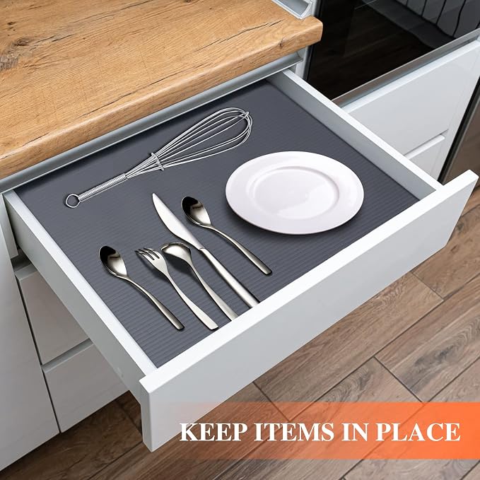 Mcrbeay Shelf Liner Non Adhesive, Washable Cabinet Liners - Image 2