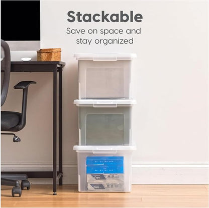 IRIS USA File Box, Plastic File Organizer - Image 5