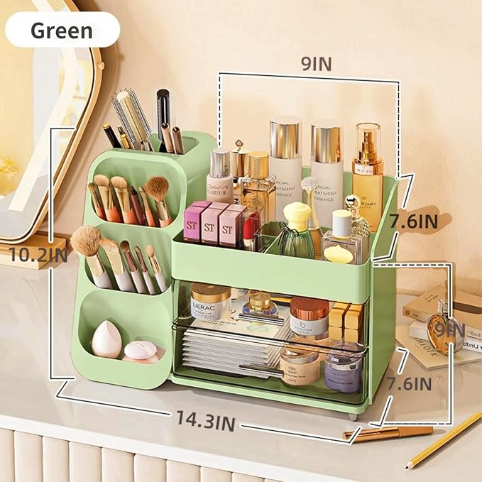 Makeup Organizer with Drawers, Large Capacity Countertop Organizer - Image 2