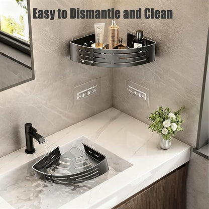 NOETICUS Corner Shower Caddy, 2 Pack Aluminum Alloy Shower Shelves - Image 5
