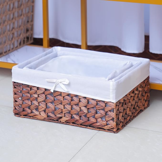 Rectangular Woven Seagrass Storage Bins - Image 6