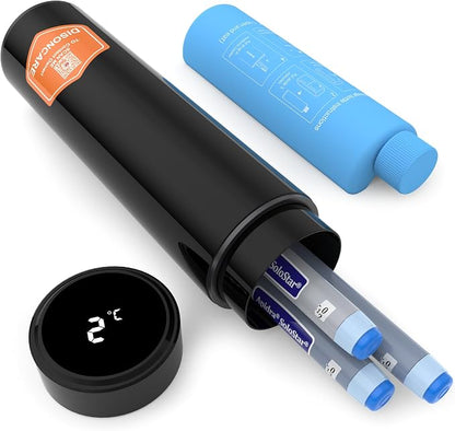 DISONCARE 60H 4 Pen Insulin cooler travel case Temp Display Medication Cooler by DISONCARE