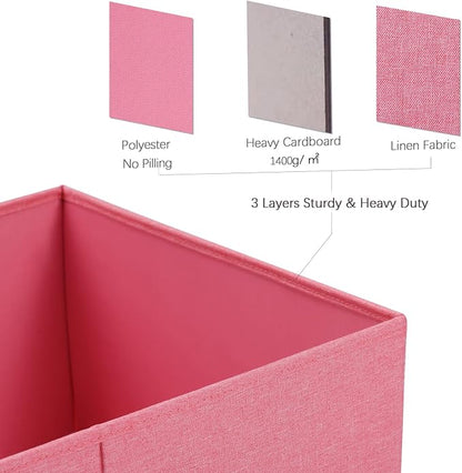 HOONEX Linen Foldable Storage Bins - Image 3