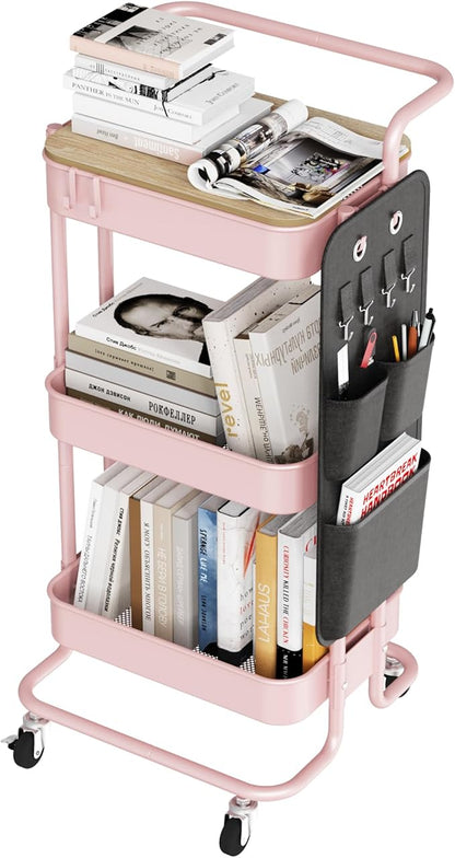 DTK 3-Tier Metal Utility Rolling Cart by DTK