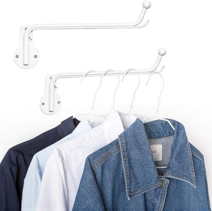 Mkono Wall Mounted Clothes Hanger by Mkono
