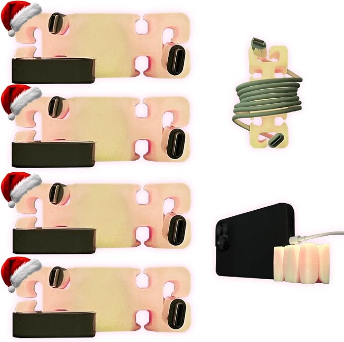 GlowBrick Stocking Stuffers for Adults Cord Management Weighted Cord Holder by CordBrick