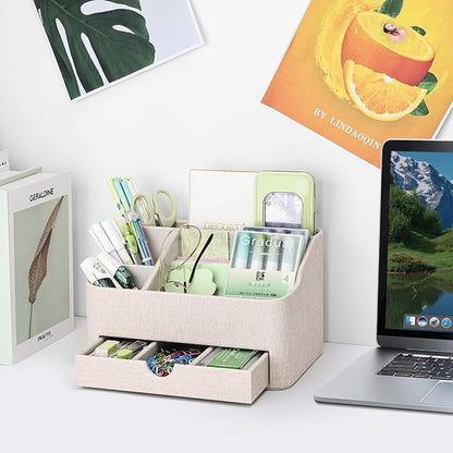 KINGFOM Desk Organizer with Drawer, Desk Organizer and Accessories 5 - Image 7