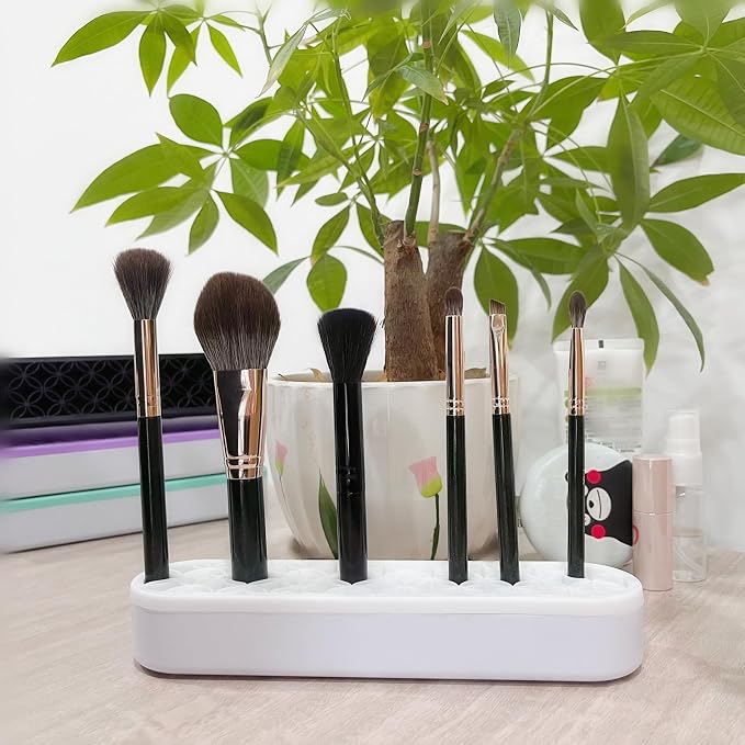 TANG SONG 2 PCS Silicone Make up Brush Holder Cosmetic Storage Box Desktop - Image 4