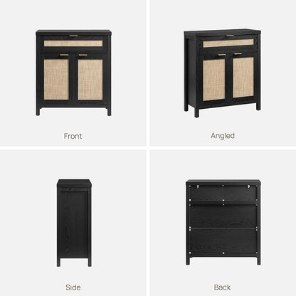 SICOTAS Sideboard Buffet Storage Cabinet, Rattan Accent Cabinet - Image 10