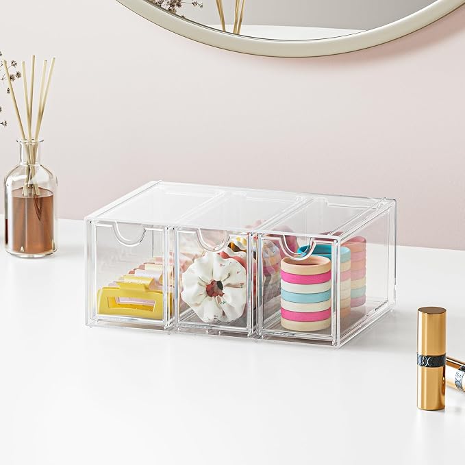 Hair Accessories Organizer for Girls, Cute Stackable Storage Container Caddy - Image 5