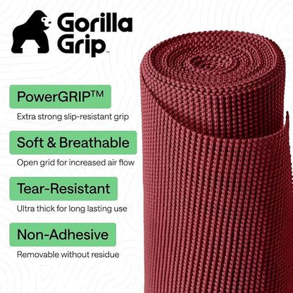 GORILLA GRIP powerGRIP Drawer Shelf and Cabinet Liner, Thick Strong Hold - Image 2