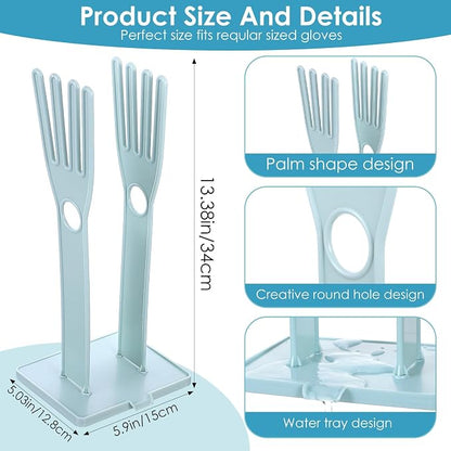 Kitchen Gloves Holder Mitten Dryer Reusable Rubber Glove Clothes Drying Rack - Image 2