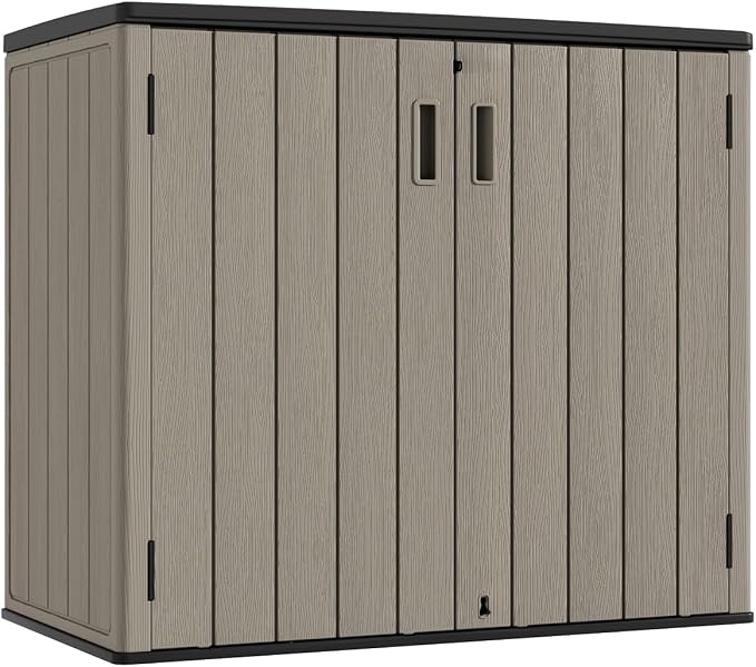 KINYING Outdoor Horizontal Storage Sheds, Outdoor Storage Cabinet Waterproof by KINYING