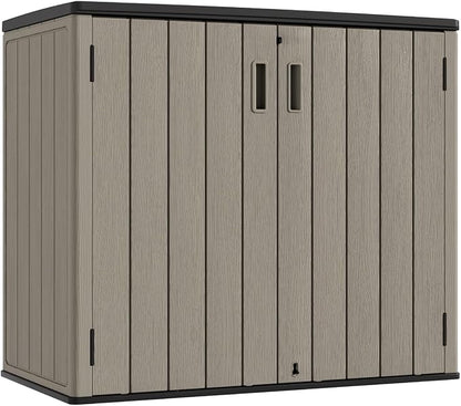 KINYING Outdoor Horizontal Storage Sheds, Outdoor Storage Cabinet Waterproof by KINYING