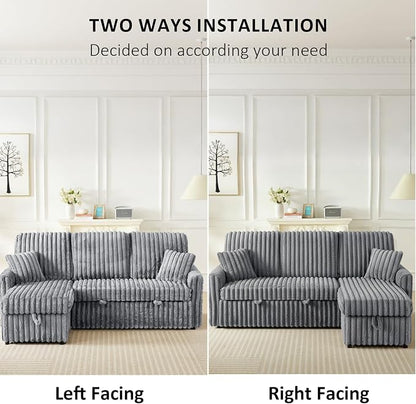 KCGKCG Sleeper Sofa Bed, 81” Pull Out Couch Bed - Image 7