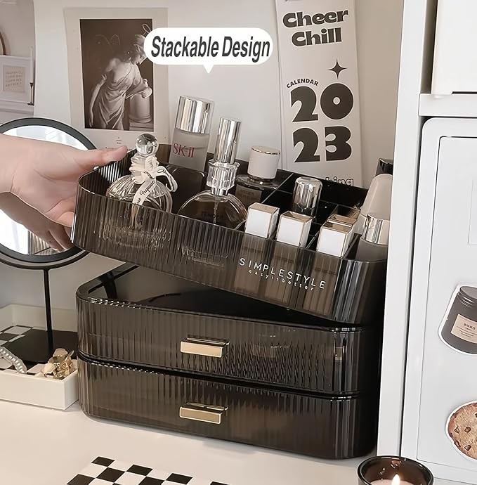 Makeup Organizer for Vanity, Large Desk Organizer - Image 2