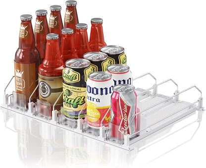Drink Organizer for Mini Fridge, 12oz 16oz 20oz by LOVEFORBETTERLIFE