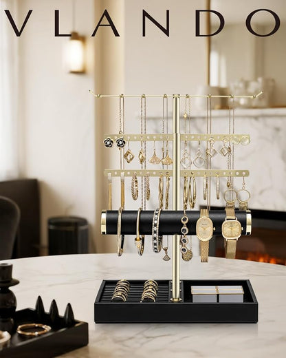 Vlando 3 Tier Jewelry Stand Organizer - Image 6