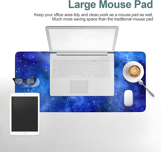 Starry Sky Gaming Mouse Pad 31.5"x11.8"Desk Mat Anti-Slip Rubber Base & Durable - Image 6