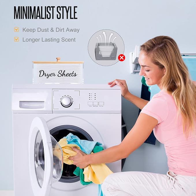 JYPS Clear Acrylic Dryer Sheet Holder - Image 5