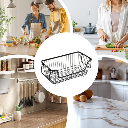 Stackable Storage Basket, Easy Application, Deep Freezer Bins, Refrigerator - Image 9