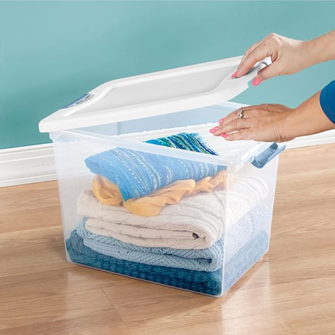Sterilite 18-Pack Latching Box, Under Bed Storage Bins - Image 8