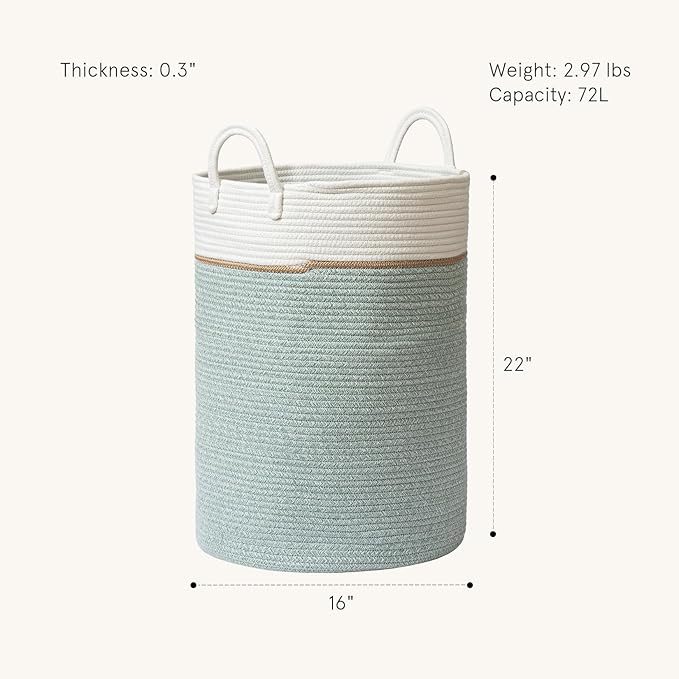LA JOLIE MUSE Woven Basket Rope Storage Baskets - Image 4