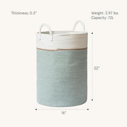 LA JOLIE MUSE Woven Basket Rope Storage Baskets - Image 4