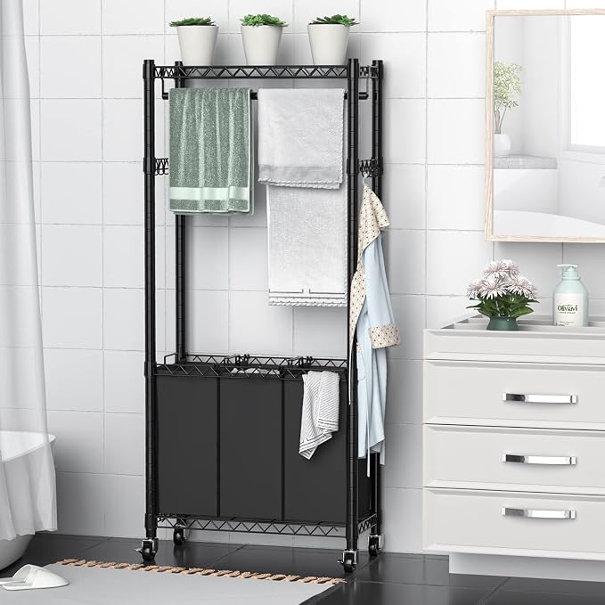 Hodonas Rolling Laundry Basket Organizer - Image 7
