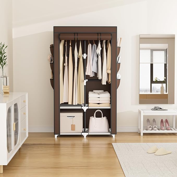 VTRIN Portable Closet Wardrobe for Hanging Clothes - Image 2