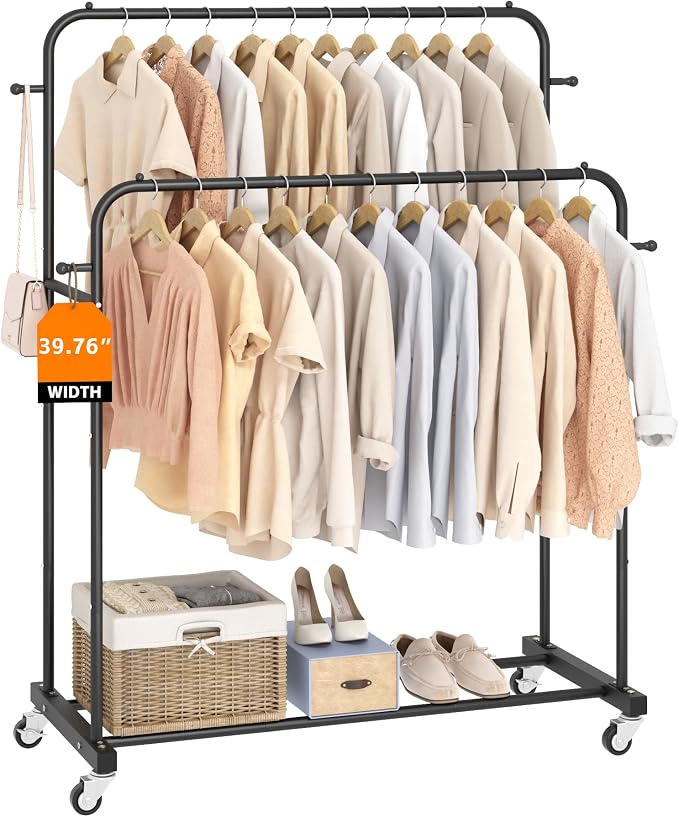 Laiensia Double Rods Garment Rack by Laiensia