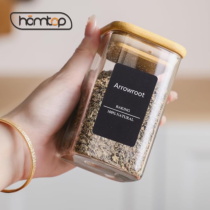 12Pcs 9oz Spice Jars Glass Container - Image 5