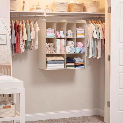 Ofiray-home 3 Tier Hanging Closet Organizer, 10 Compartments Sweater Organizer - Image 2