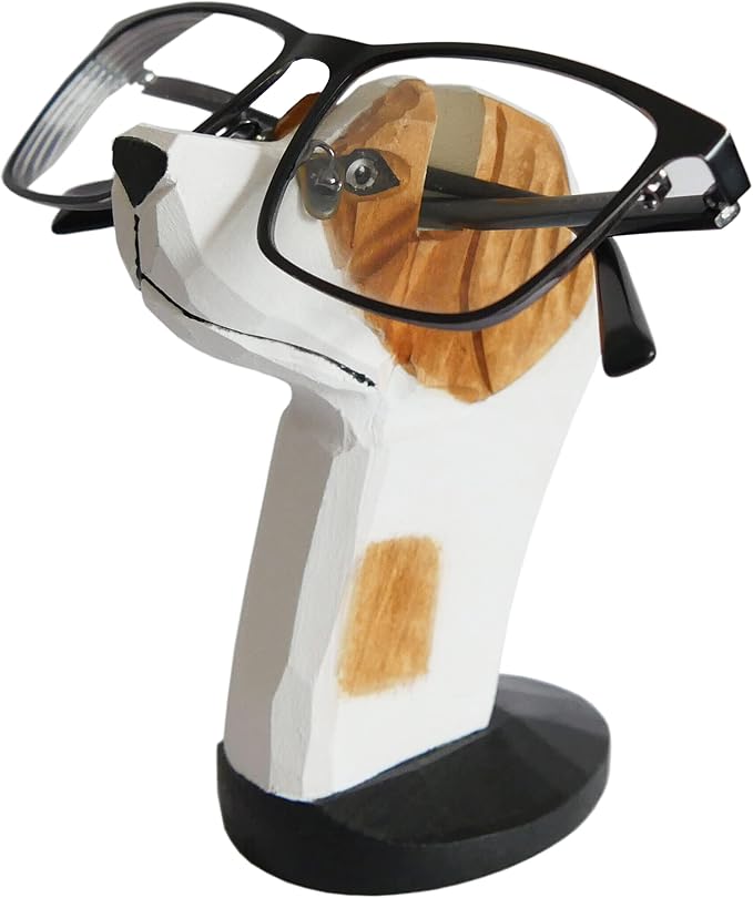 Red Dollar Handmade Wood Carved Animal Eyeglass Holder, Cute Sunglasses Display - Image 8