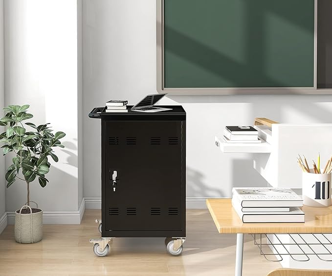 Laptop Charging Cart, 32 Devices Tablet Storage Carts - Image 7
