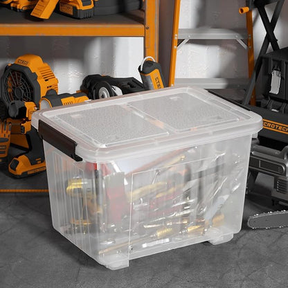 Obstnny 50 L Clear Plastic Storage Bins - Image 4