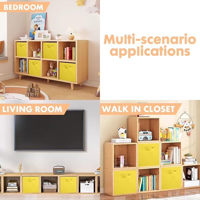 ShellKingdom Storage Bins, Foldable Fabric Storage Cubes and Cloth Storage - Image 6