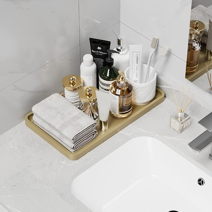 Weenson Gold Bathroom Vanity Tray - Image 2