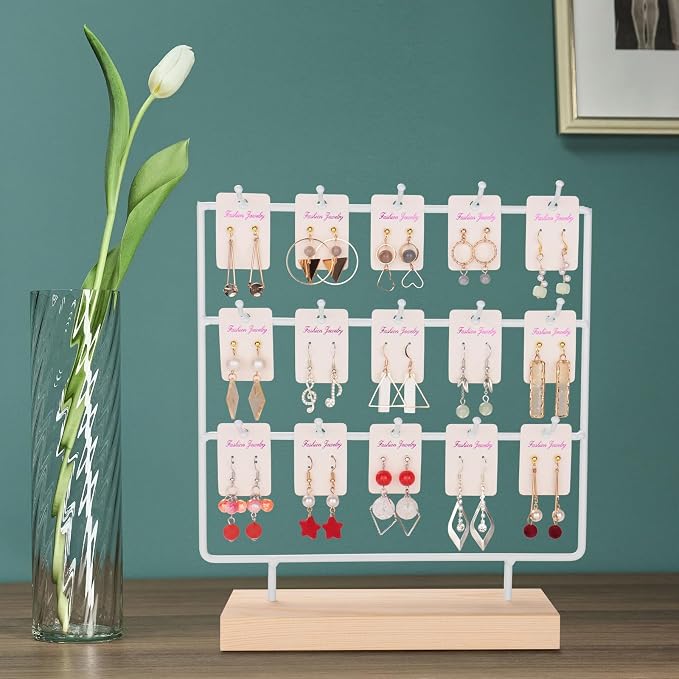 Earring Display Stand for Selling, Wood Earring Rack Tower Display Holder Stand - Image 6