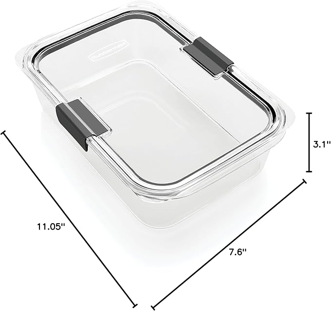 Rubbermaid Brilliance Large Food Storage Container, 9.6 Cup, Leak-Proof - Image 9