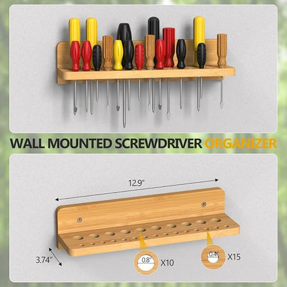 Wall Mounted Screwdriver Organizer, Hammer Rack and Pliers Holder - Image 4